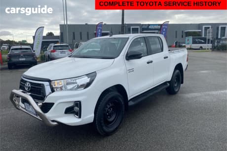 White 2018 Toyota Hilux Dual Cab Utility Sr Hi-Rider