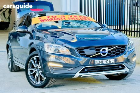 Grey 2016 Volvo V60 Wagon D4 Luxury Cross Country