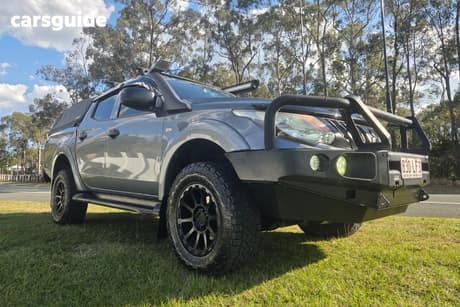 Grey 2016 Mitsubishi Triton Dual Cab Utility Glx Plus (4X4)