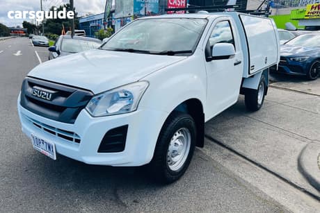 White 2019 Isuzu D-MAX Cab Chassis Sx Hi-Ride (4X2)