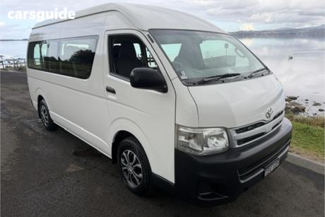 White 2013 Toyota HiAce Bus Commuter