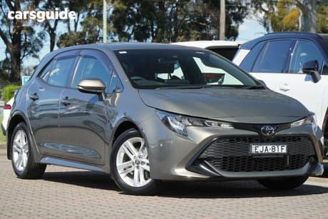 Grey 2020 Toyota Corolla Hatchback Ascent Sport