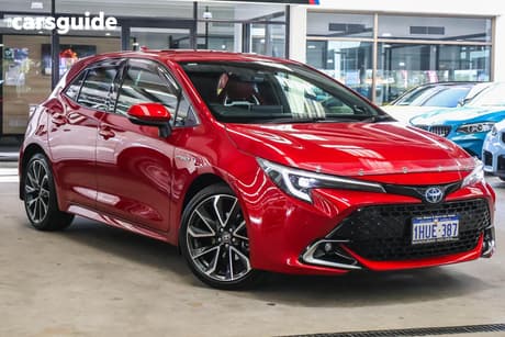 Red 2023 Toyota Corolla Hatchback Zr Hybrid