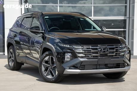 Black 2026 Hyundai Tucson Wagon Elite Hybrid (Awd)