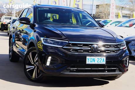 Black 2023 Volkswagen T-ROC Wagon 140Tsi R-Line
