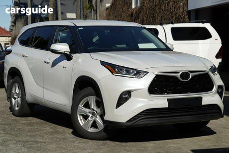 White 2024 Toyota Kluger Wagon Gx Hybrid Awd