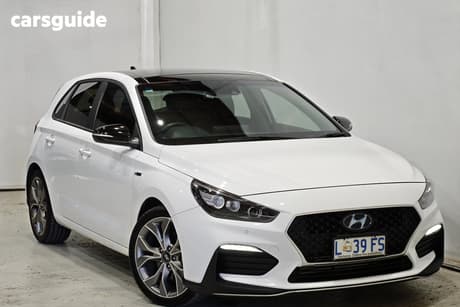 White 2020 Hyundai I30 Hatchback N Line Premium
