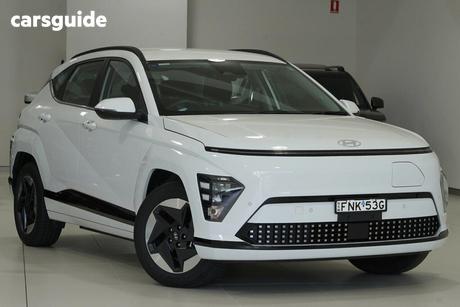 White 2024 Hyundai Kona Wagon Electric Ext Range