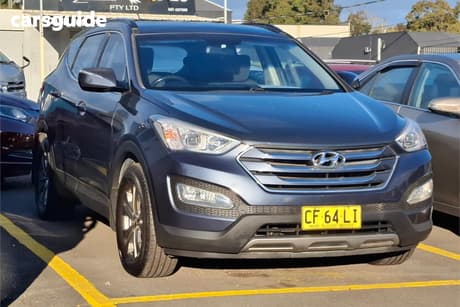 Blue 2013 Hyundai Santa FE Wagon Active Crdi (4X4)