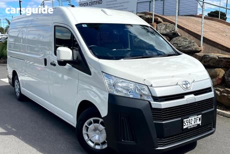 White 2025 Toyota HiAce Van Slwb Barn Door