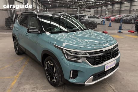 Blue 2023 Kia Seltos Wagon Gt-Line (Awd) (Sunroof)