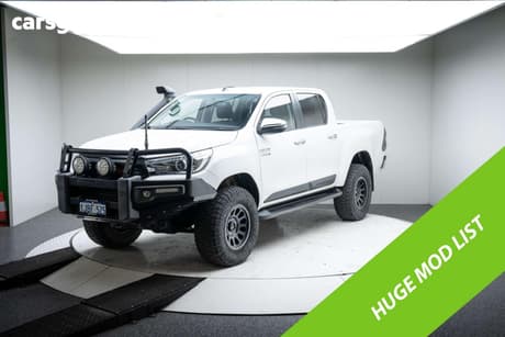 White 2018 Toyota Hilux Dual Cab Utility Sr5 (4X4)