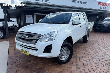 White 2017 Isuzu D-MAX Crew Cab Chassis Sx (4X4)