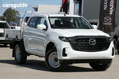 White 2025 Mazda BT-50 Dual Cab Chassis Xs (4X4)