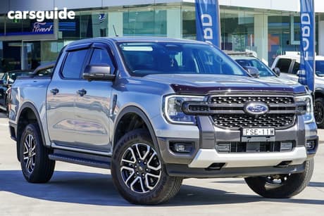 Silver 2025 Ford Ranger Double Cab Pick Up Sport 3.0 (4X4)