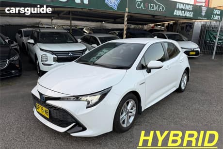 White 2020 Toyota Corolla Hatchback Ascent Sport Hybrid
