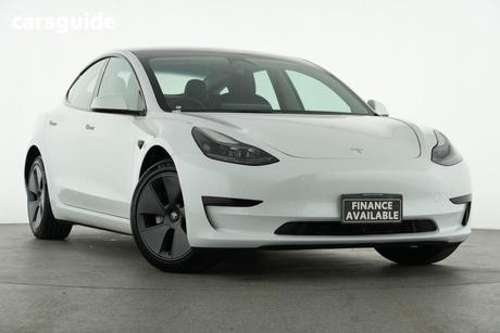 White 2023 Tesla Model 3 Sedan Rear-Wheel Drive