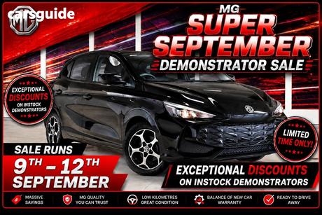 Black 2025 MG MG3 Hatchback Excite Hybrid+
