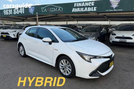 White 2023 Toyota Corolla Hatchback Ascent Sport Hybrid