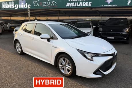 White 2020 Toyota Corolla Hatchback Ascent Sport Hybrid