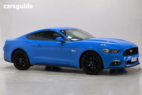 Blue 2017 Ford Mustang Coupe Fastback Gt 5.0 V8