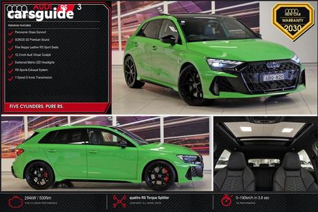 Green 2025 Audi RS 3 Sportback 2.5 Tfsi S Tronic