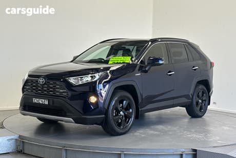 Blue 2021 Toyota RAV4 Wagon Cruiser (Awd) Hybrid