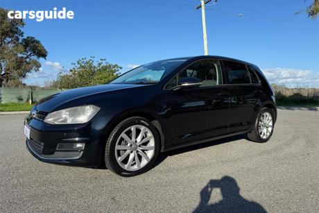 Black 2013 Volkswagen Golf Hatchback 110 Tdi Highline