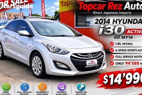 Silver 2014 Hyundai I30 Hatchback Active