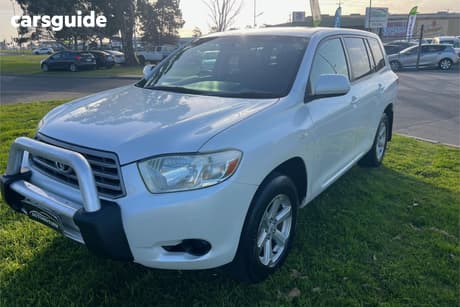 White 2009 Toyota Kluger Wagon Kx-R (Fwd) 5 Seat