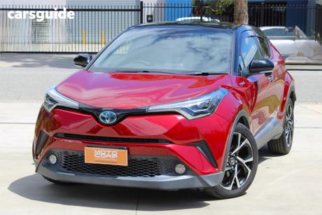 Red 2018 Toyota C-HR Wagon (Hybrid)