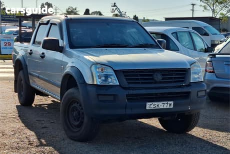 Silver 2003 Holden Rodeo Crew Cab Pickup Lt