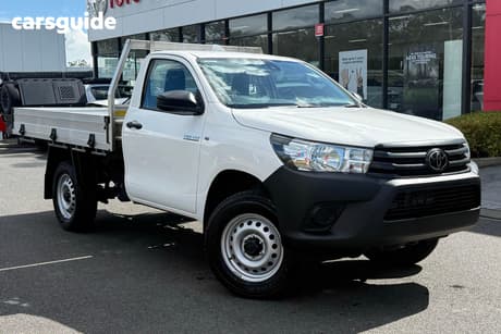 White 2025 Toyota Hilux Cab Chassis Workmate Hi-Rider (4X2)
