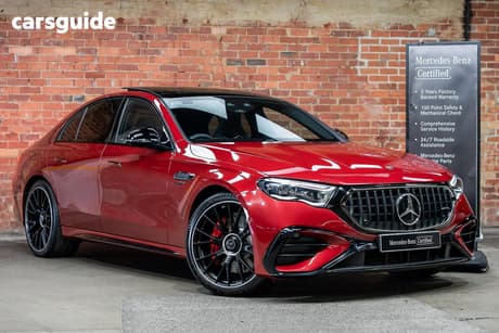Red 2025 Mercedes-Benz E53 Sedan Hybrid 4Matic+