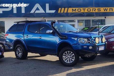 Blue 2018 Mitsubishi Triton Dual Cab Utility Gls (4X4)