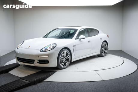 White 2015 Porsche Panamera Coupe Diesel