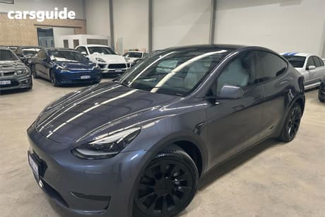 Grey 2022 Tesla Model Y SUV REAR-WHEEL DRIVE