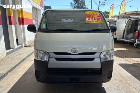 White 2017 Toyota HiAce Van Lwb