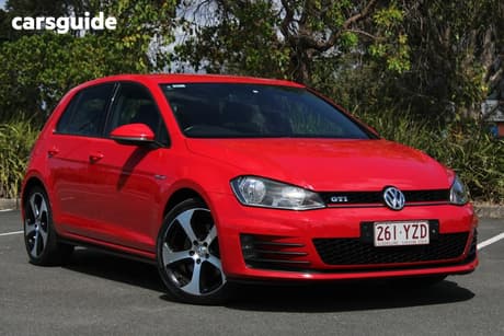 Red 2015 Volkswagen Golf Hatchback Gti