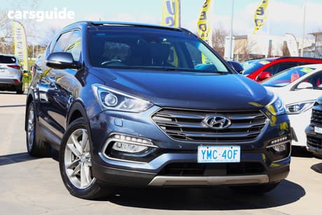 Blue 2016 Hyundai Santa FE Wagon Highlander Crdi (4X4)