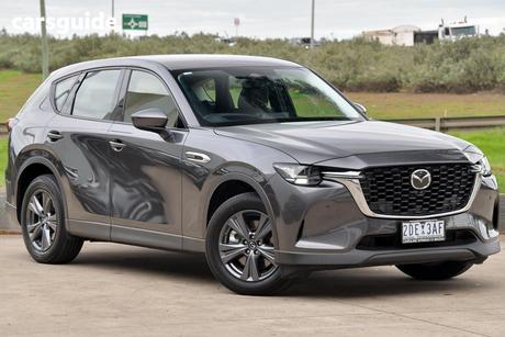 Grey 2025 Mazda CX-60 Wagon G40E Evolve Hybrid