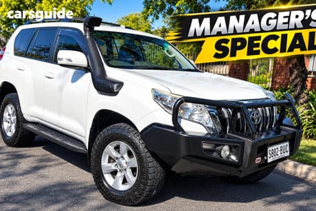 White 2014 Toyota Landcruiser Prado Wagon Gxl (4X4)