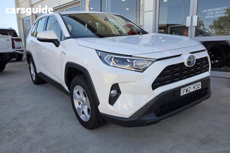White 2021 Toyota RAV4 Wagon Gx (2Wd) Hybrid