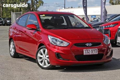 Red 2018 Hyundai Accent Sedan Sport