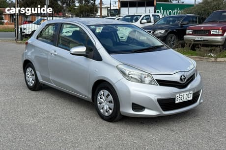 Silver 2012 Toyota Yaris Hatchback Yr