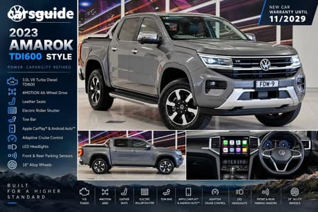 Grey 2023 Volkswagen Amarok Dual Cab Utility Style Tdi600 4Motion
