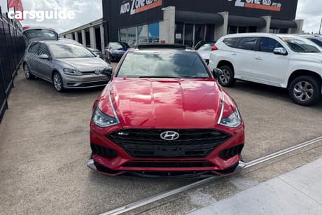 Red 2021 Hyundai Sonata Sedan N Line