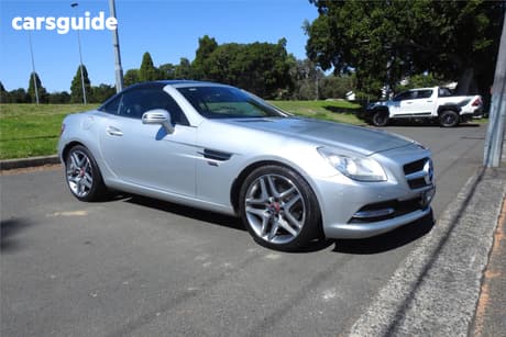 Silver 2015 Mercedes-Benz SLK200 Convertible 200