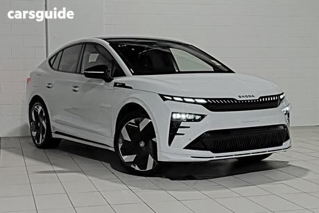 White 2026 Skoda Enyaq Coupe Rs