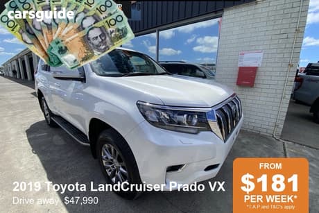 White 2019 Toyota Landcruiser Prado Wagon Vx (4X4)